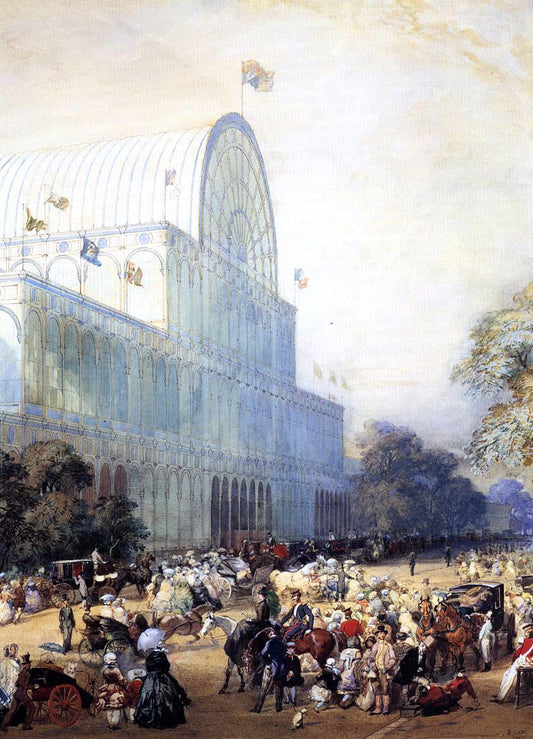 Eugene Louis Lami The Inauguration of Crystal Palace - Canvas Print