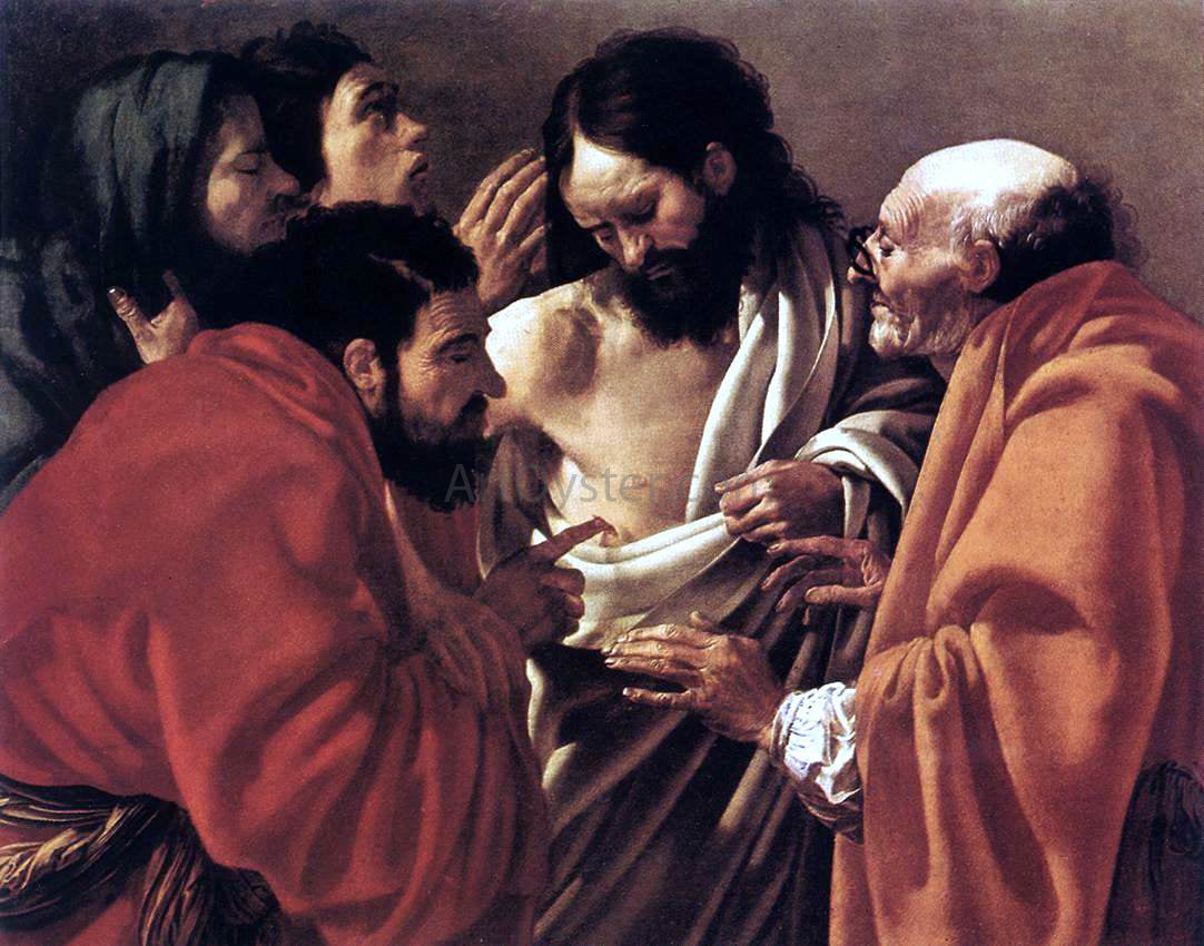 Hendrick Terbrugghen The Incredulity of Saint Thomas - Canvas Print