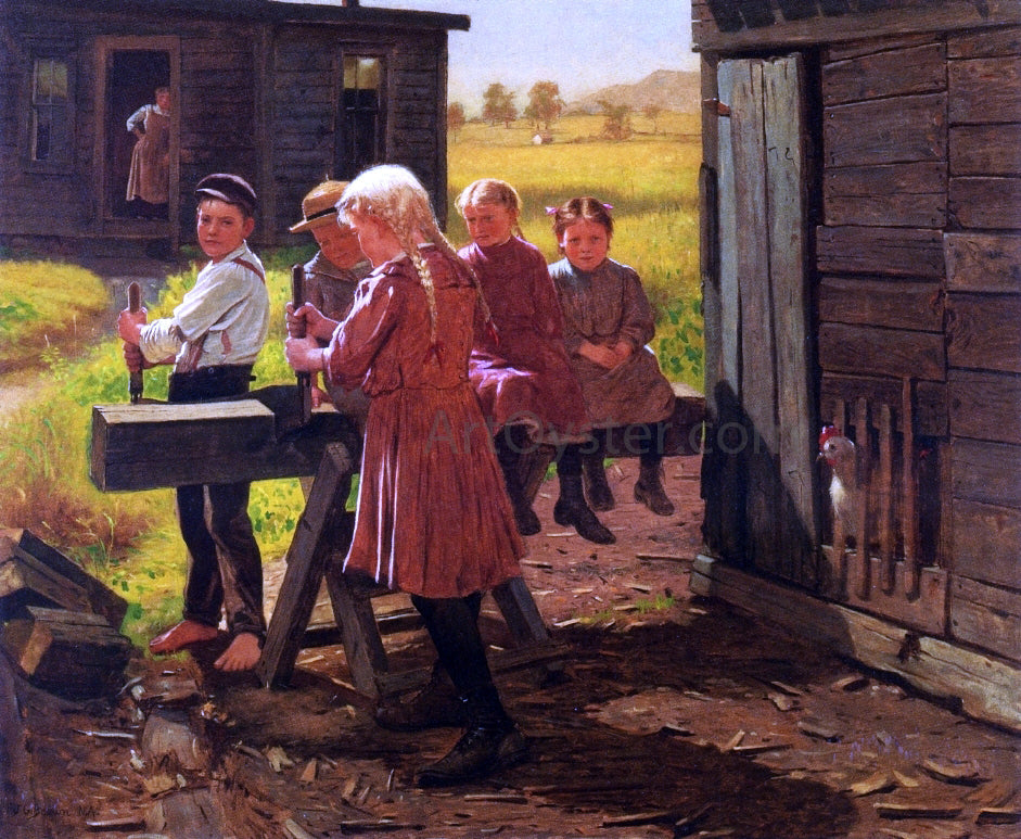 John George Brown The Industrious Family - Canvas Print