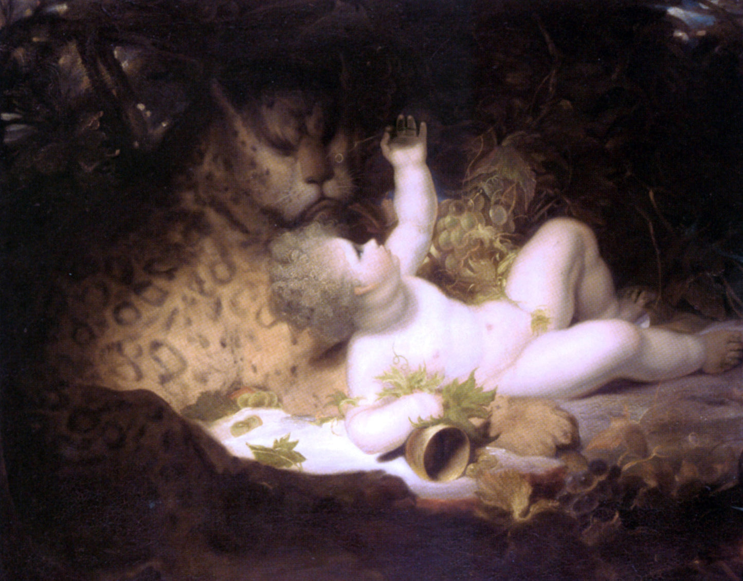 Richard Westall The Infant Bacchus - Canvas Print