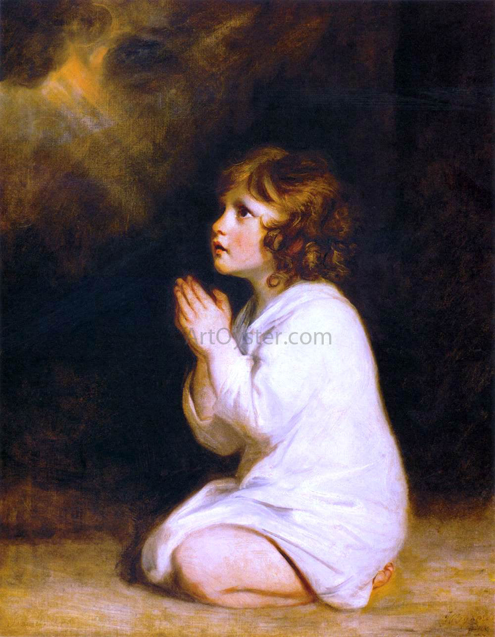 Sir Joshua Reynolds The Infant Samuel - Canvas Print