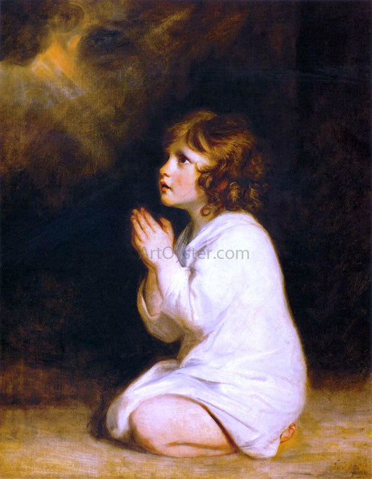 Sir Joshua Reynolds The Infant Samuel - Canvas Print
