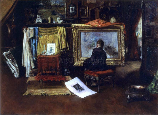 William Merritt Chase The Inner Studio, Tenth Street - Canvas Print