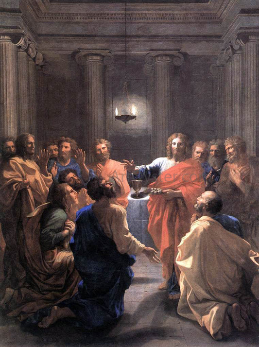 Nicolas Poussin The Institution of the Eucharist - Canvas Print