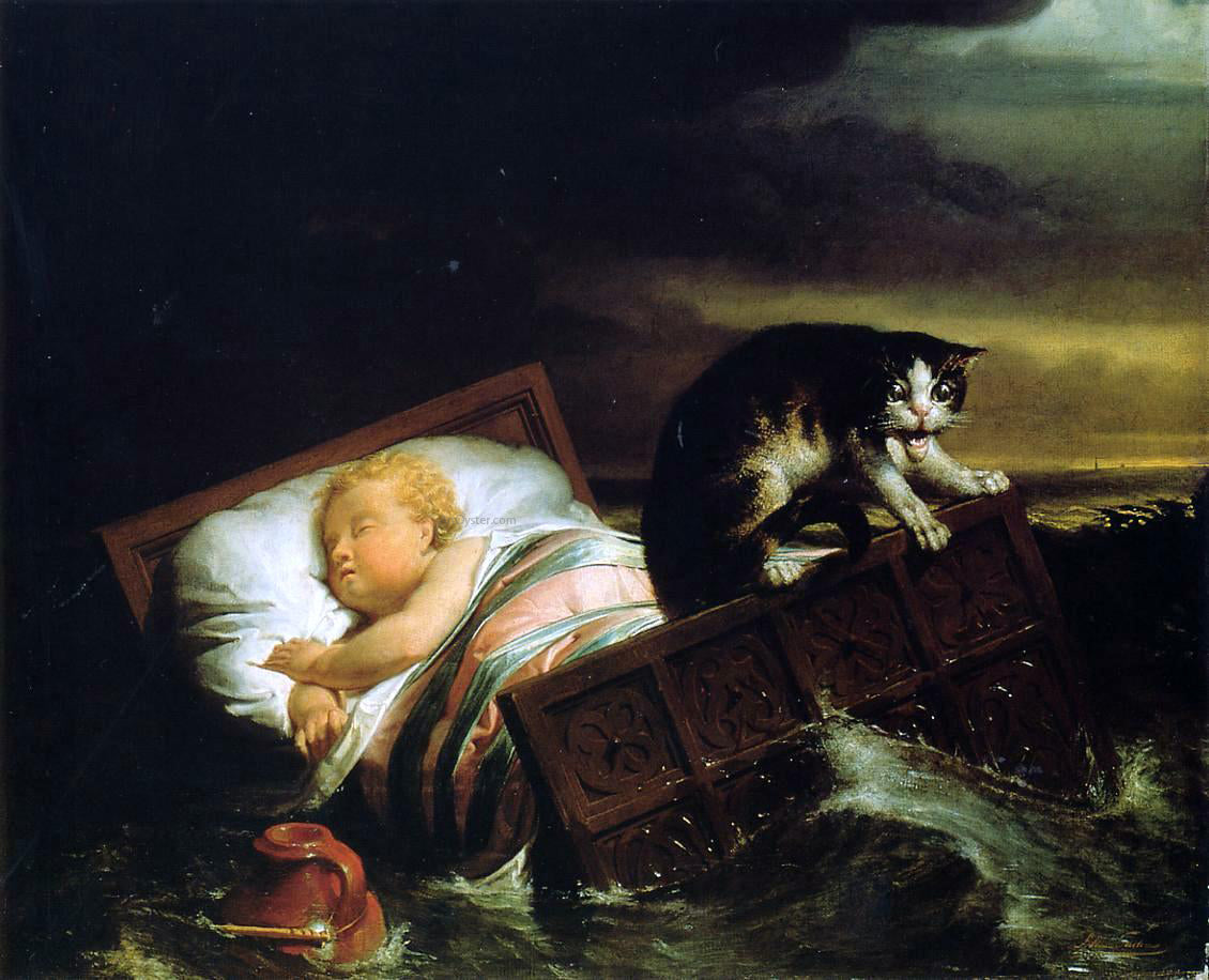 Sir Lawrence Alma-Tadema The Inundation of The Biesbosch in 1421 - Canvas Print