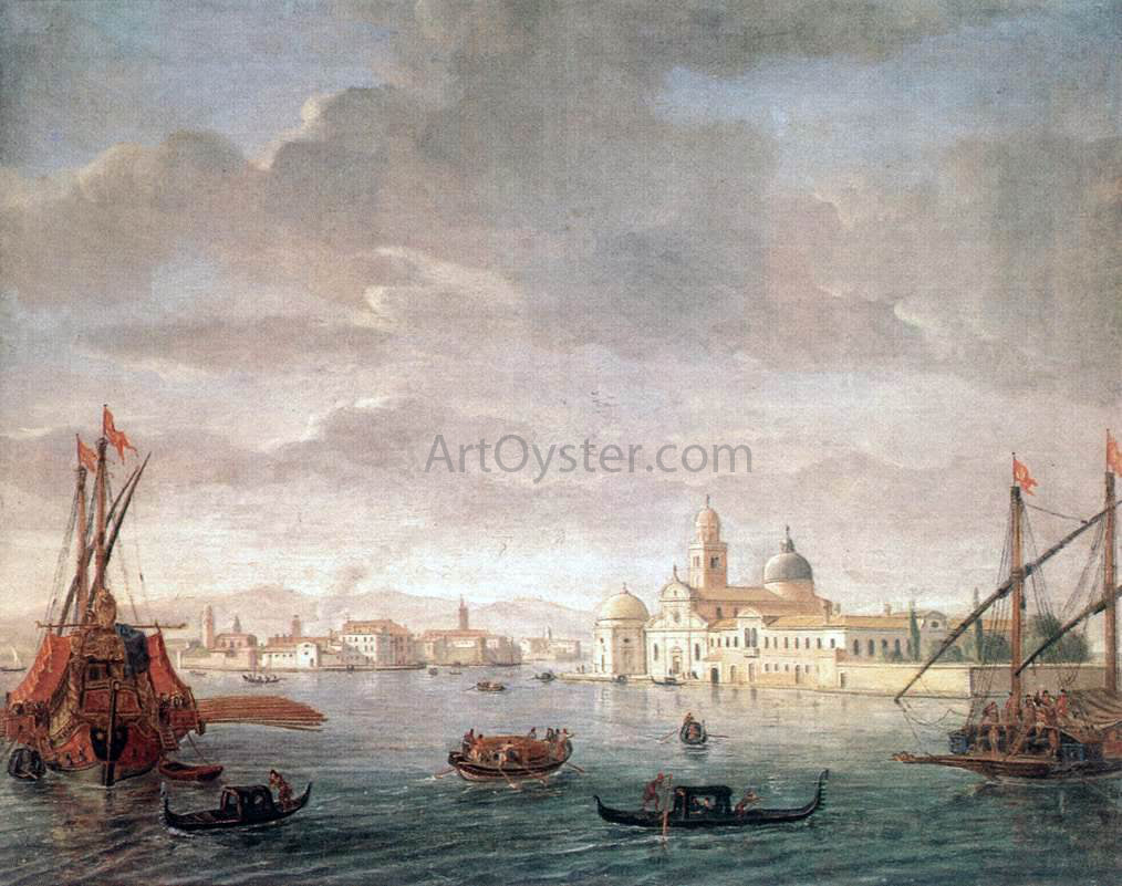 Caspar Andriaans Van Wittel The Island of San Michele, Looking Toward Murano - Canvas Print