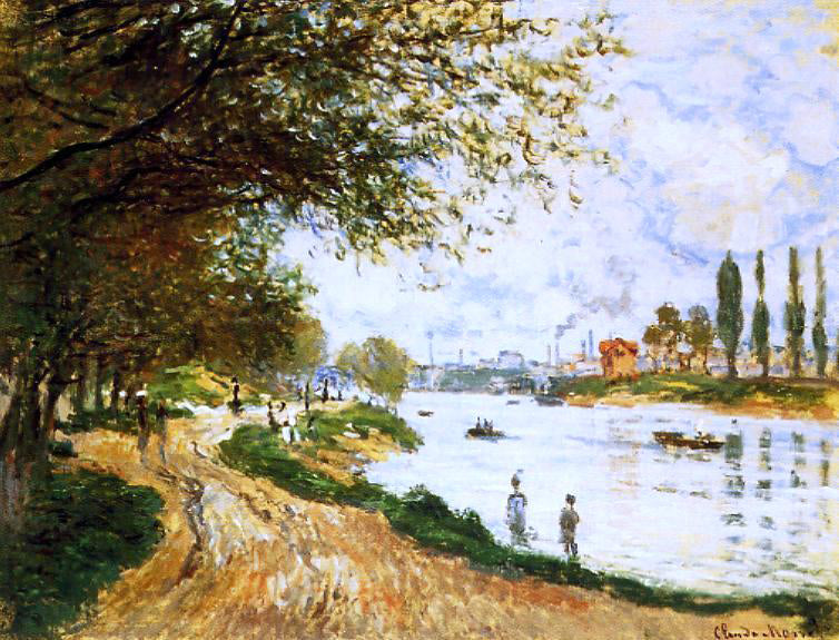 Claude Oscar Monet The Isle La Grande Jatte - Canvas Print