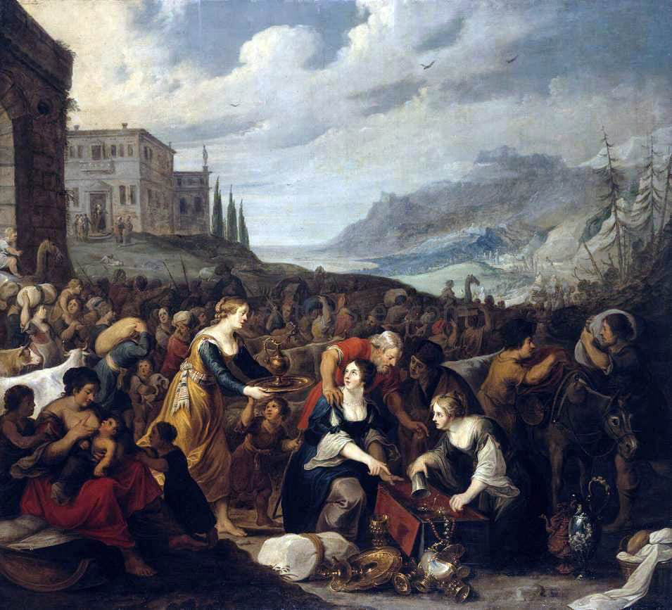 III Hans Jordaens The Israelites after Crossing the Red Sea - Canvas Print