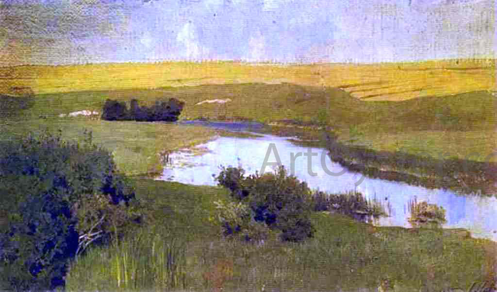 Isaac Ilich Levitan The Istra River, Study - Canvas Print