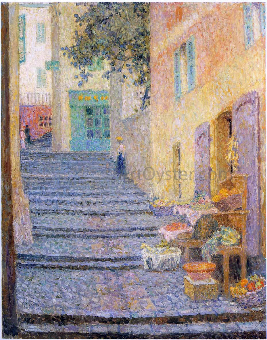 Henri Le Sidaner An Italian Boutique - Canvas Print