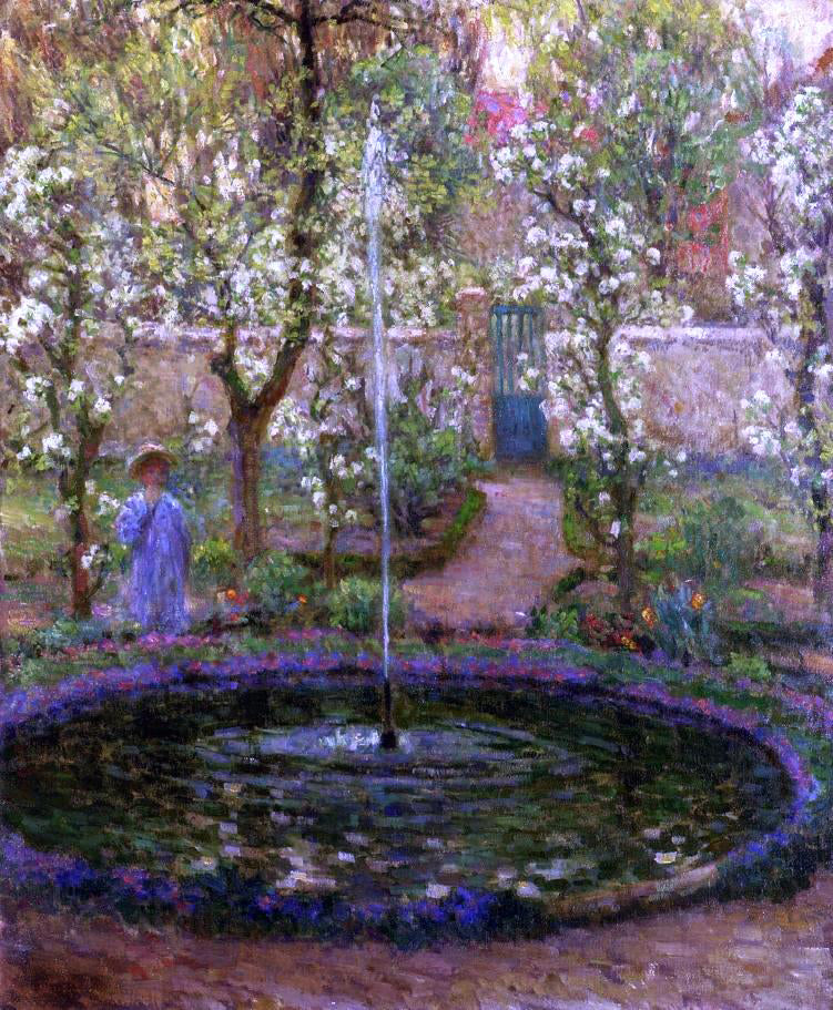Henri Le Sidaner A Jet of Water - Canvas Print