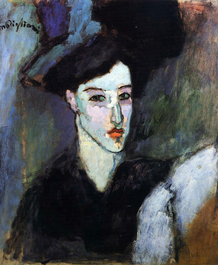 Amedeo Modigliani The Jewish Woman (also known as The Jewess) - Canvas Print