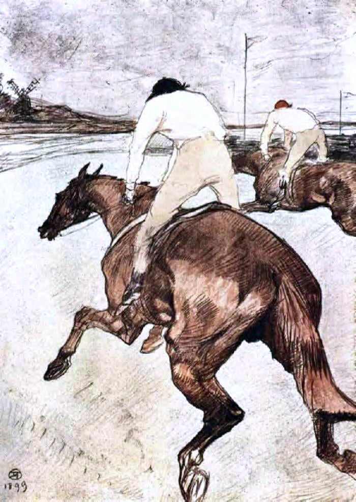 Henri De Toulouse-Lautrec The Jockey - Canvas Print