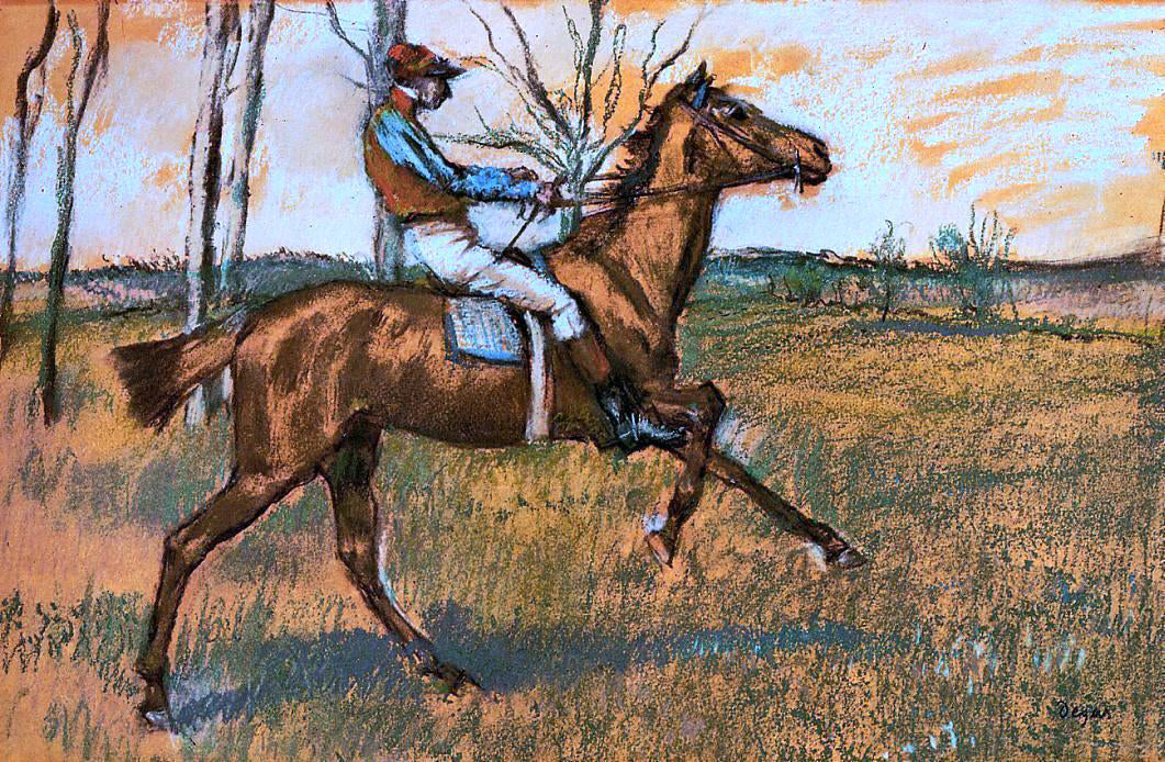 Edgar Degas The Jockey - Canvas Print
