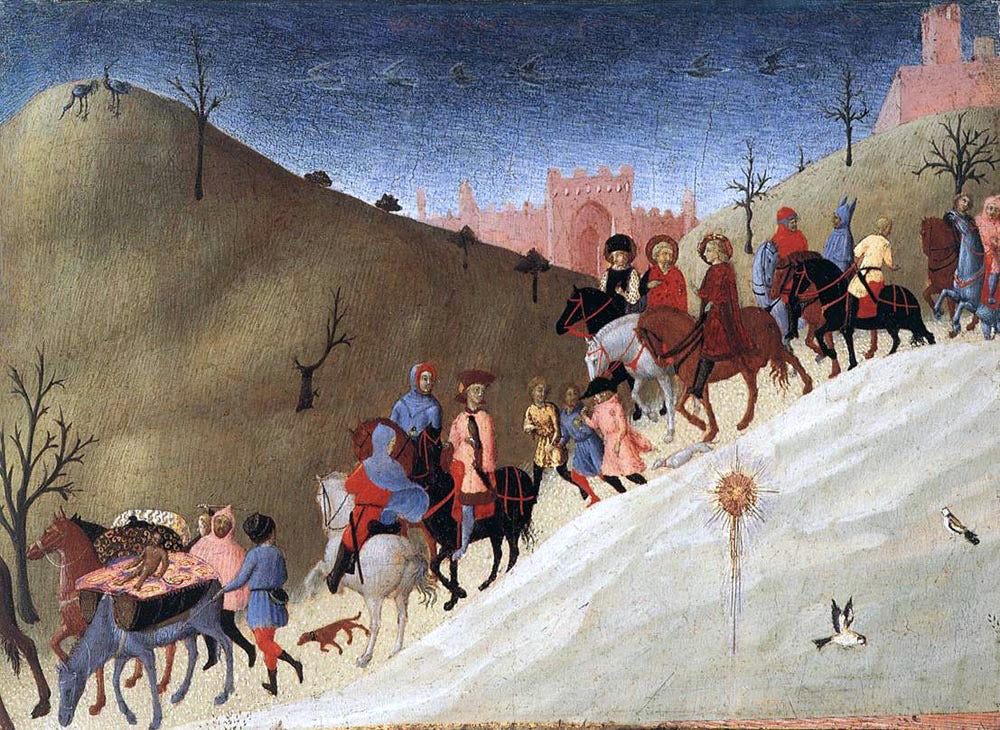 Sassetta The Journey of the Magi - Canvas Print