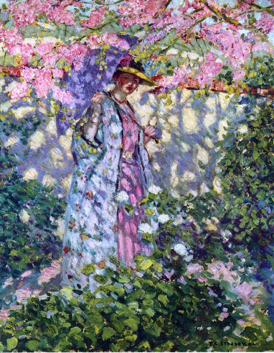 Frederick Carl Frieseke The Judas Tree - Canvas Print