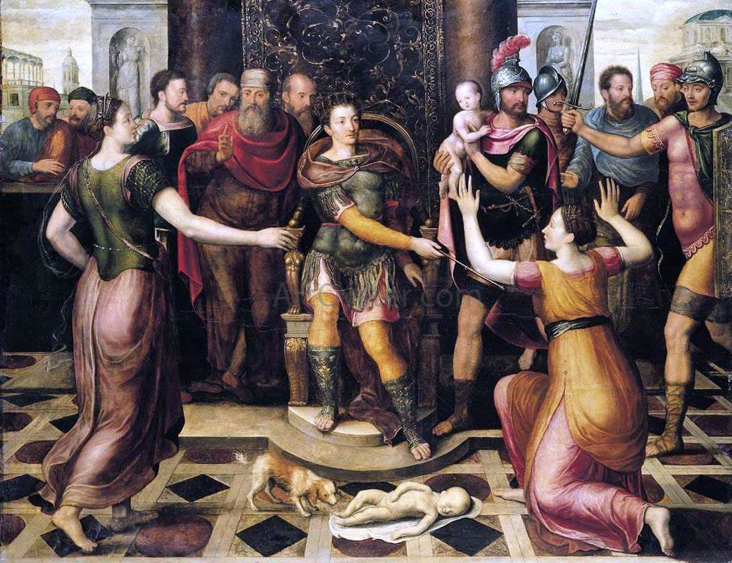 Antoon Claeissens The Judgement of Solomon - Canvas Print