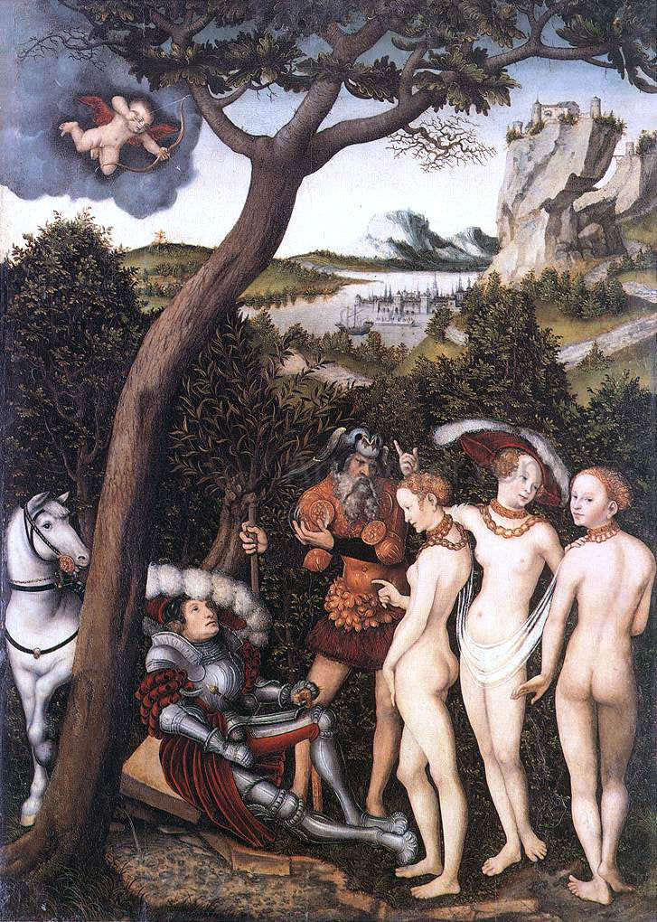 The Elder Lucas Cranach The Judgment of Paris - Canvas Print