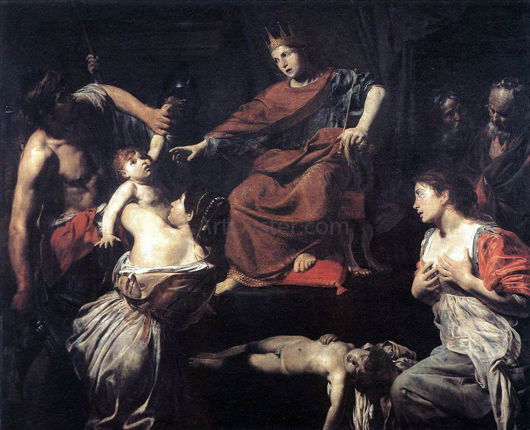 Valentin De boulogne The Judgment of Solomon - Canvas Print