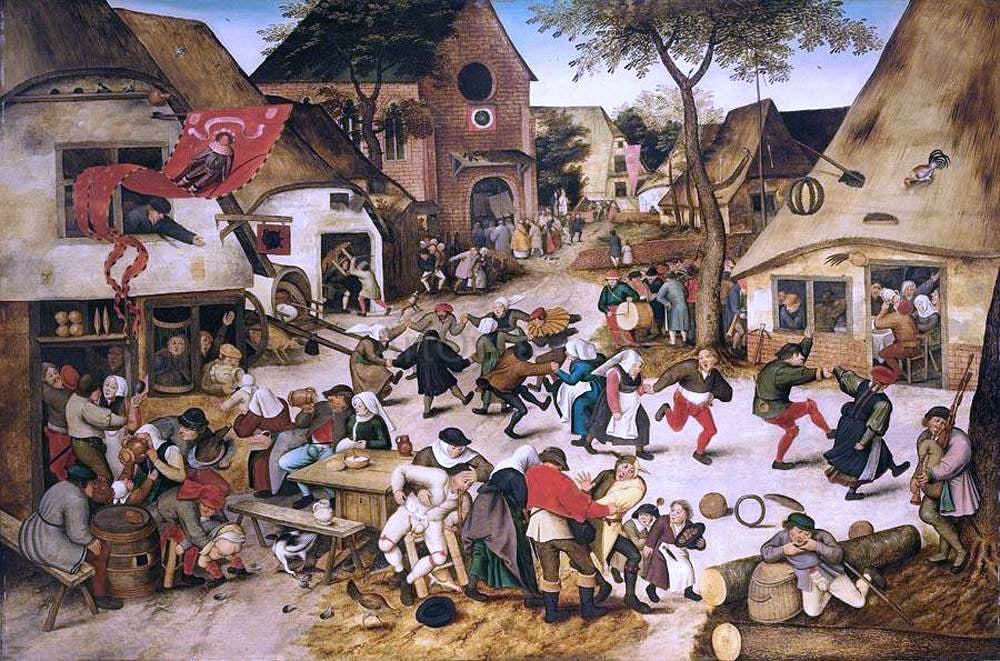 The Younger Pieter Brueghel The Kermesse of St George - Canvas Print