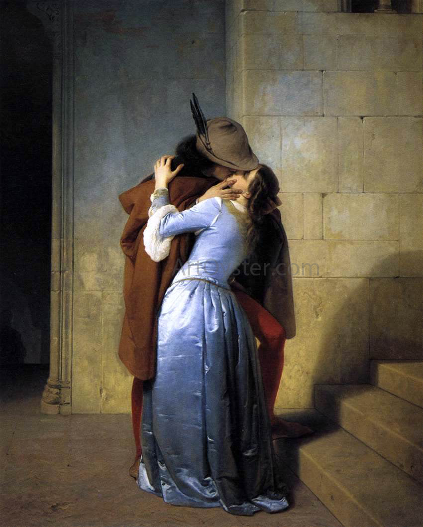 Francesco Hayez The Kiss - Canvas Print