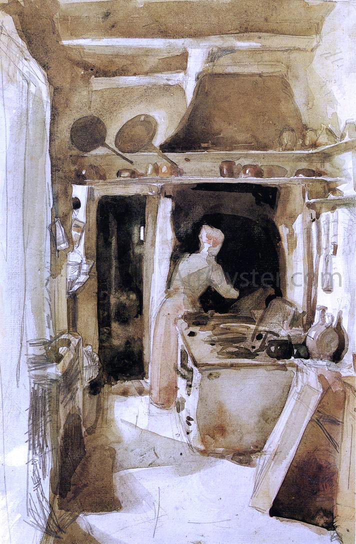 James McNeill Whistler The Kitchen - Canvas Print