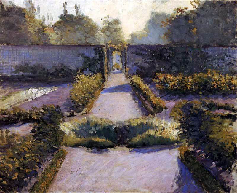 Gustave Caillebotte The Kitchen Garden, Yerres - Canvas Print
