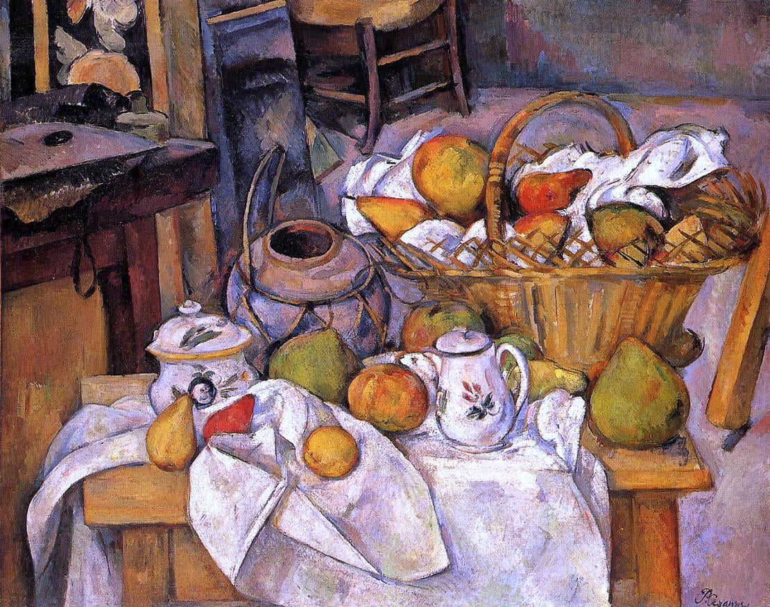 Paul Cezanne The Kitchen Table - Canvas Print