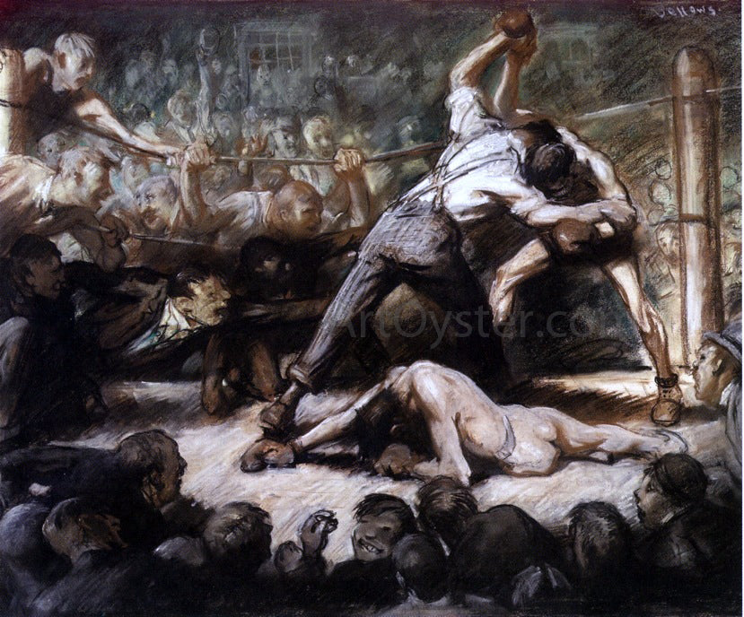 George Wesley Bellows The Knock Out - Canvas Print