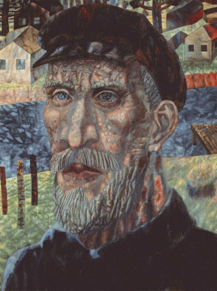 Pavel Filonov The Kolkhoznik Member of a Collective Farm - Canvas Print