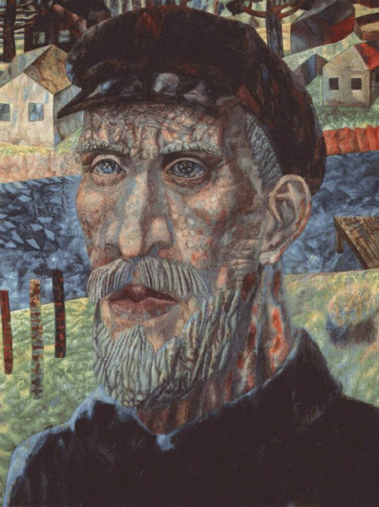 Pavel Filonov The Kolkhoznik Member of a Collective Farm - Canvas Print