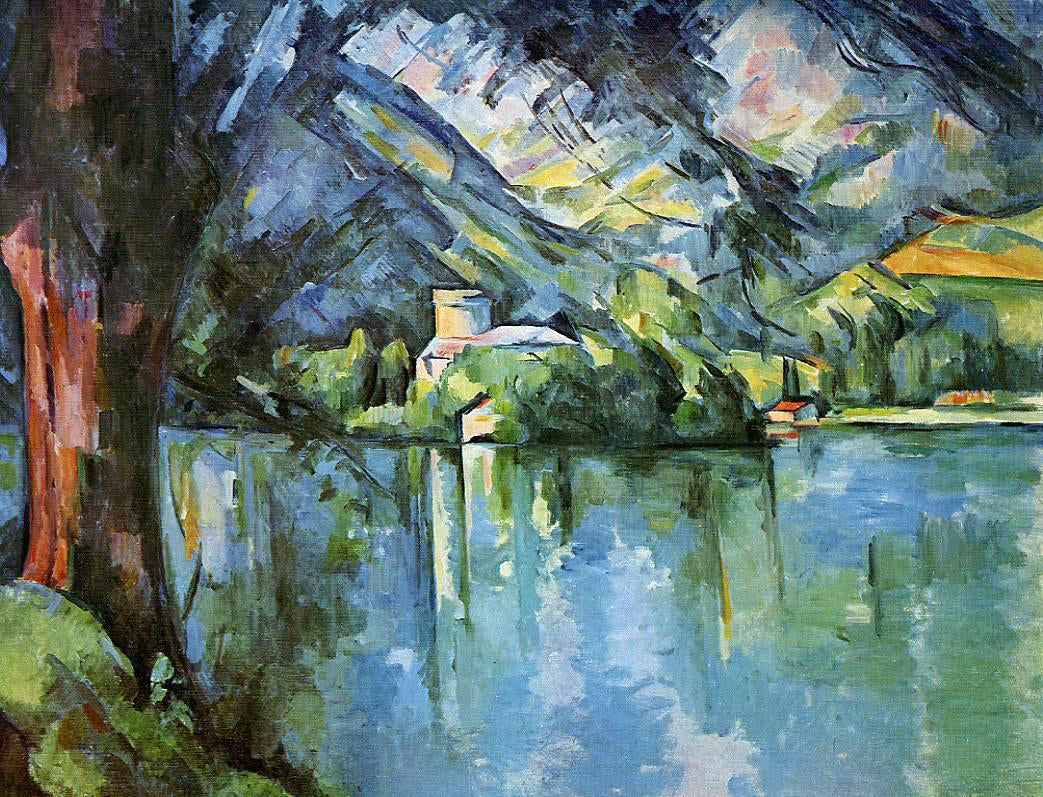Paul Cezanne The Lac d'Annecy - Canvas Print