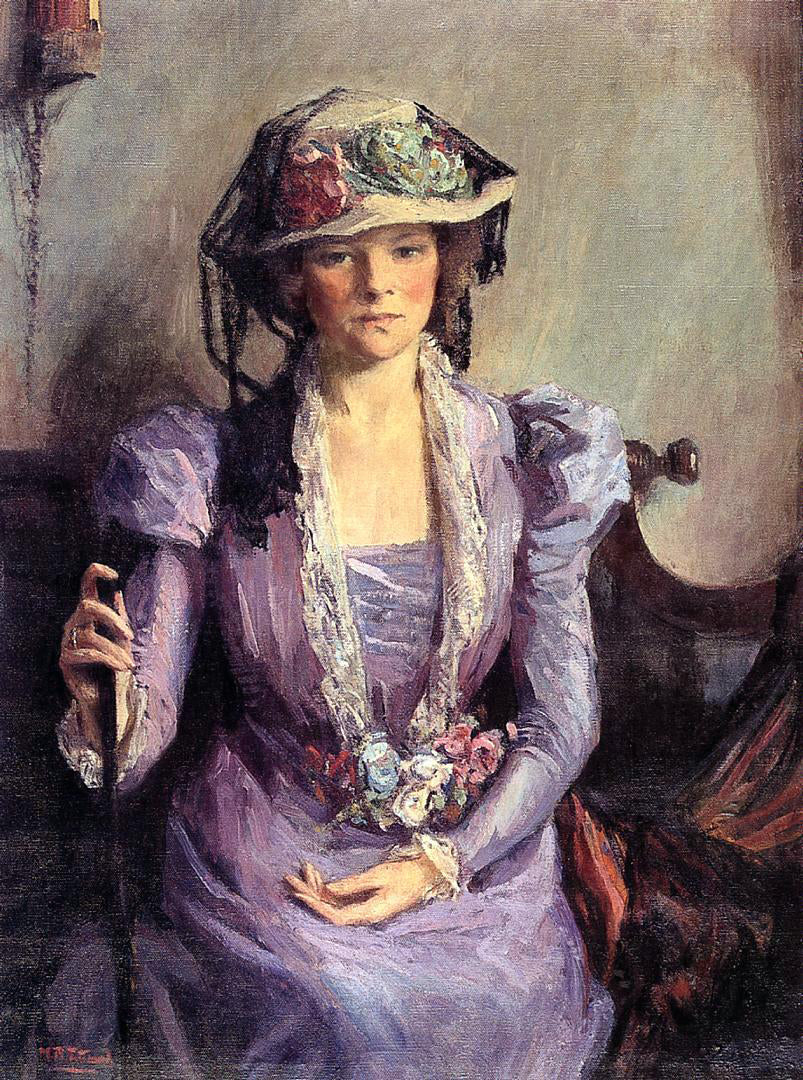 Mary Bradish Titcomb The Lady In Lavender - Canvas Print