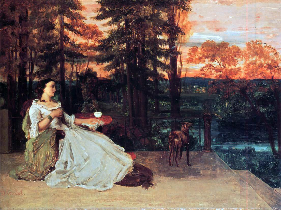 Gustave Courbet The Lady of Frankfurt - Canvas Print
