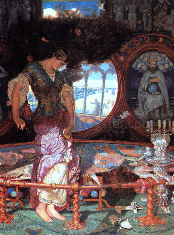 William Holman Hunt The Lady of Shalott - Canvas Print