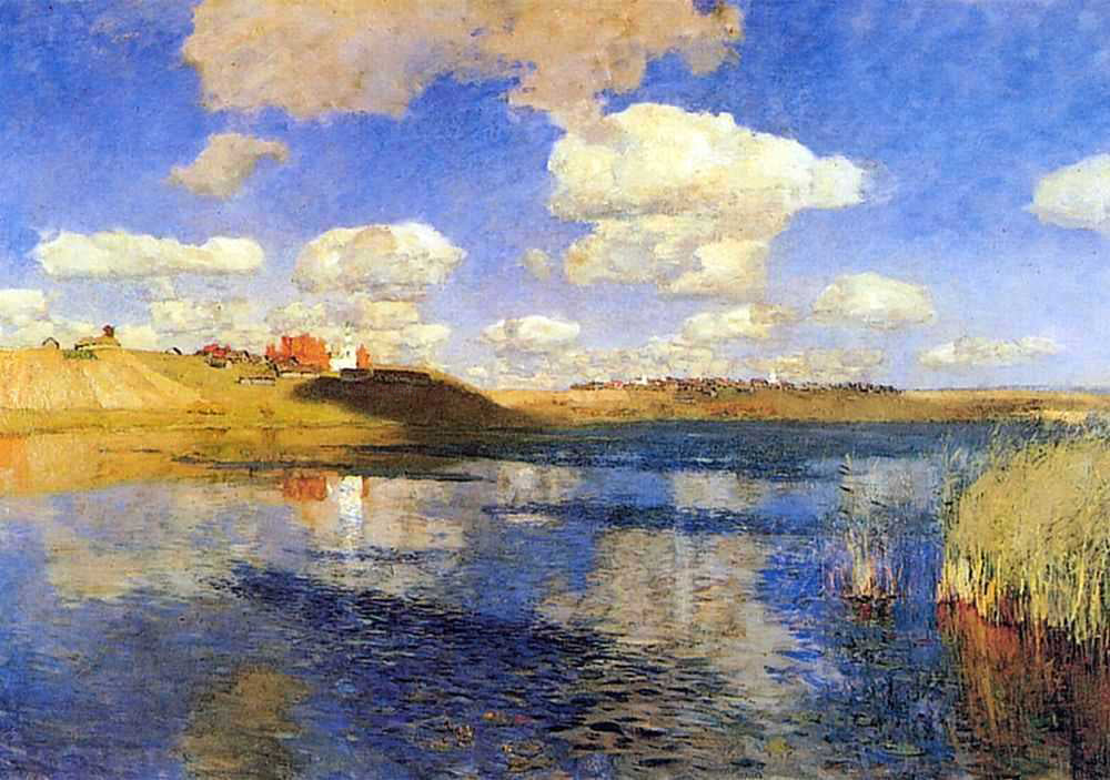Isaac Ilich Levitan The lake, Russian soil - Canvas Print