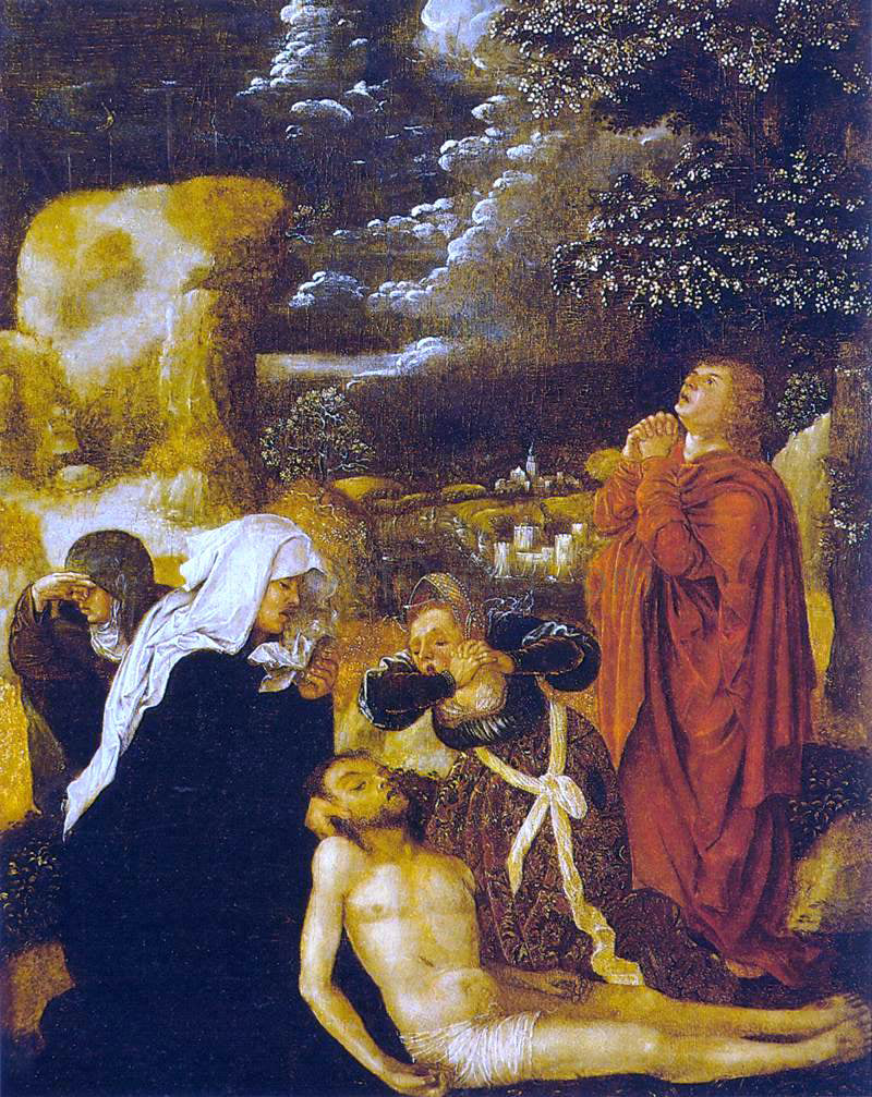 The Elder Ulrich Apt The Lamentation - Canvas Print