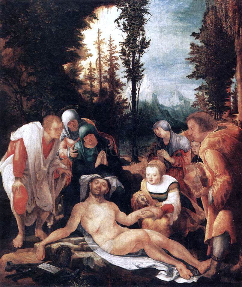 Wolf Huber The Lamentation of Christ - Canvas Print