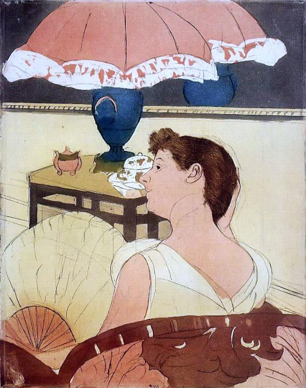Mary Cassatt The Lamp - Canvas Print
