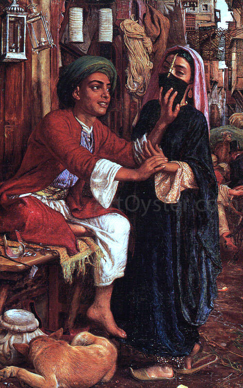 William Holman Hunt The Lantern Maker's Courtship - Canvas Print