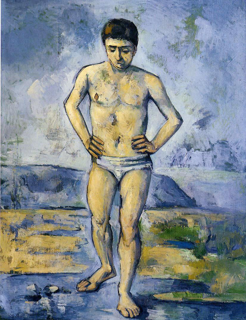 Paul Cezanne The Large Bather - Canvas Print