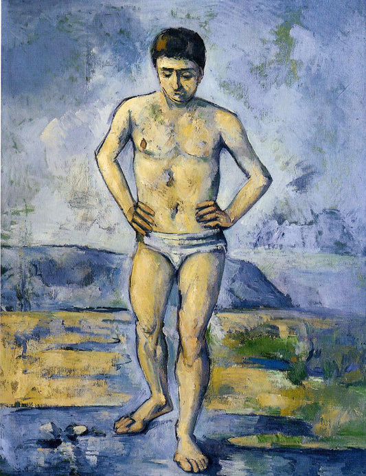 Paul Cezanne The Large Bather - Canvas Print