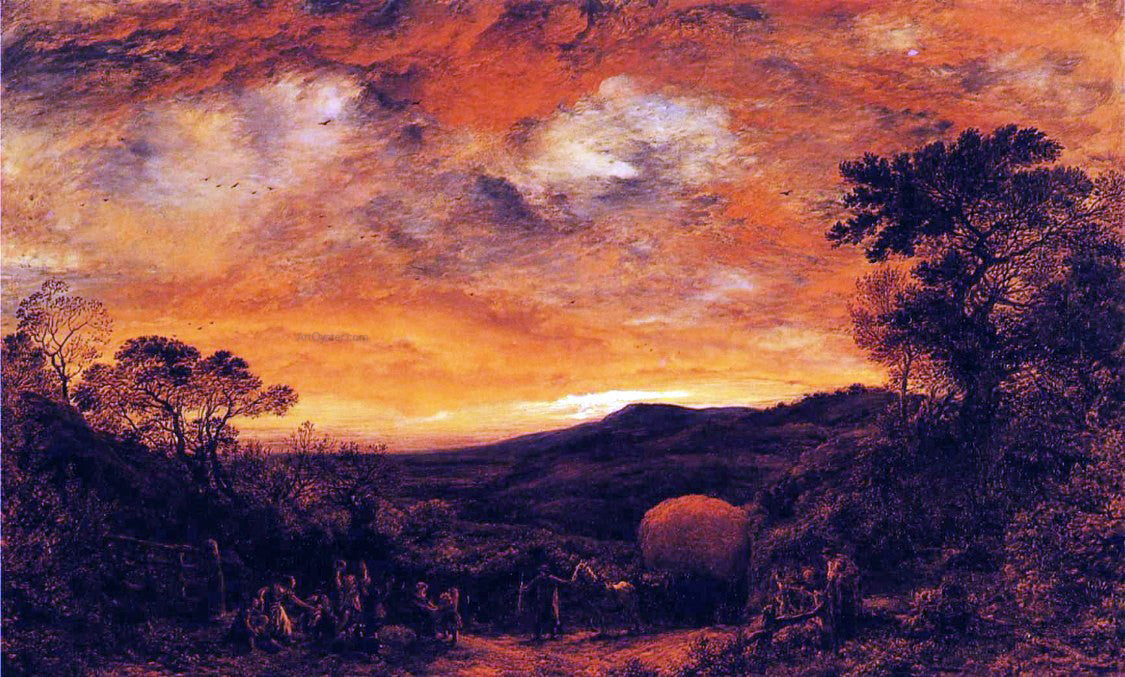 John Linnell The Last Load - Canvas Print