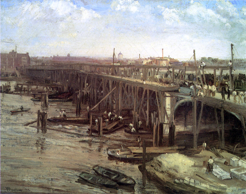 James McNeill Whistler The Last of Old Westminster - Canvas Print
