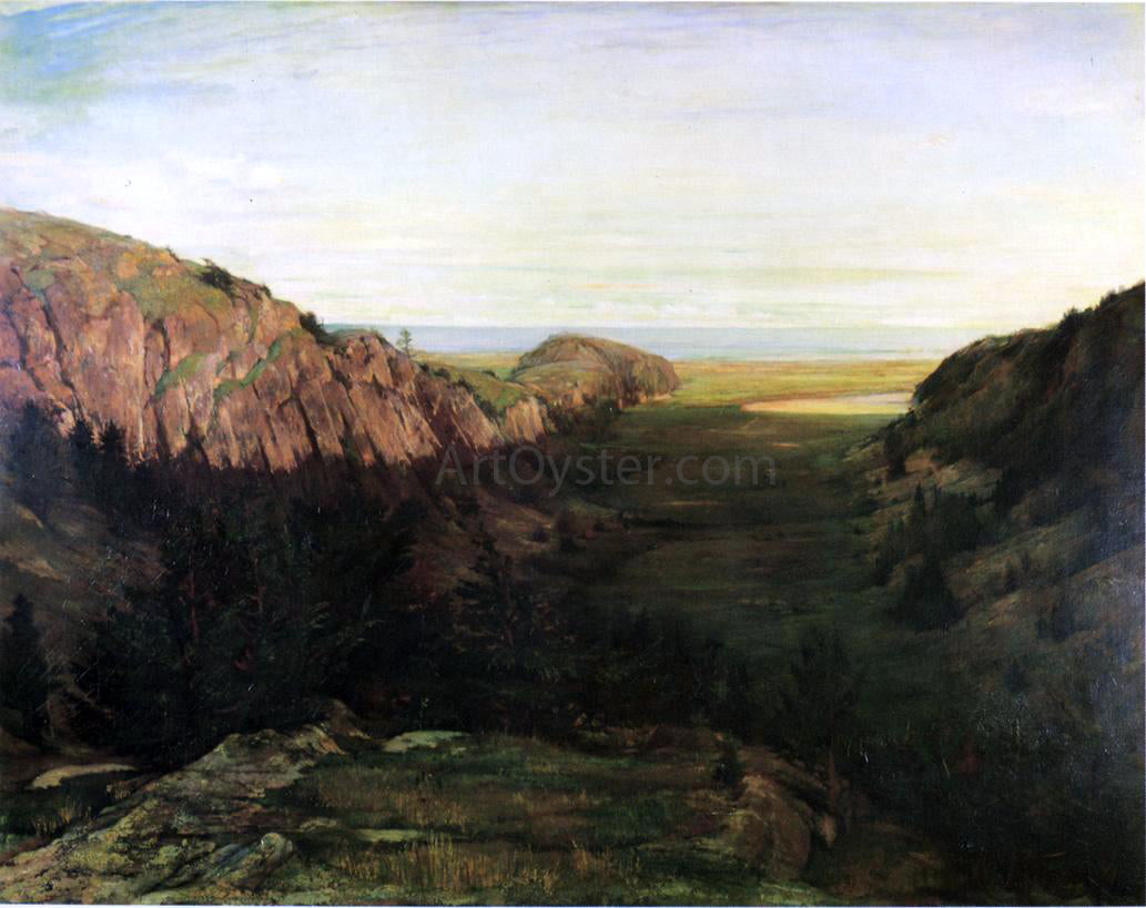 John La Farge The Last Valley - Paradise Rocks - Canvas Print