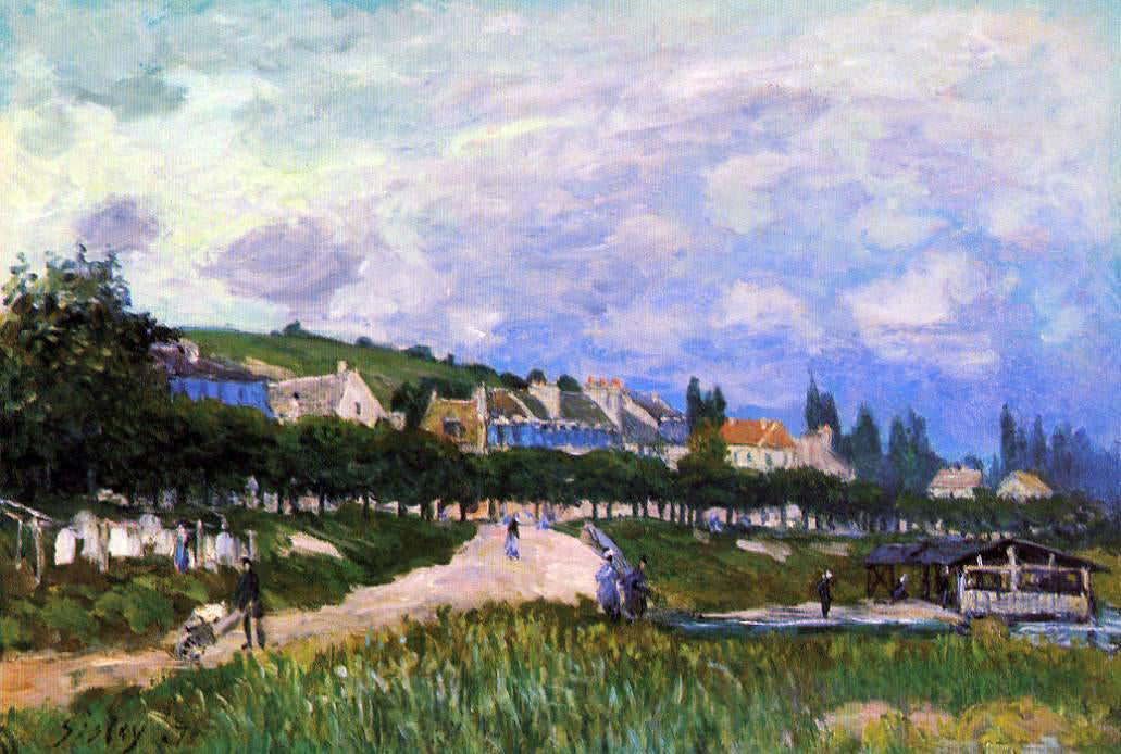 Alfred Sisley The Laundry - Canvas Print