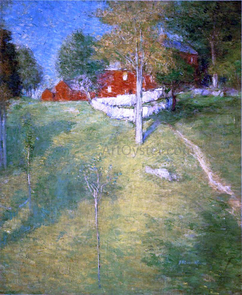 Julian Alden Weir The Laundry, Branchville - Canvas Print