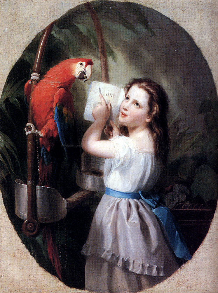 Fritz Zuber-Buhler The Lesson - Canvas Print