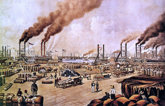 William Aiken Walker The Levee at New Orleans - Canvas Print