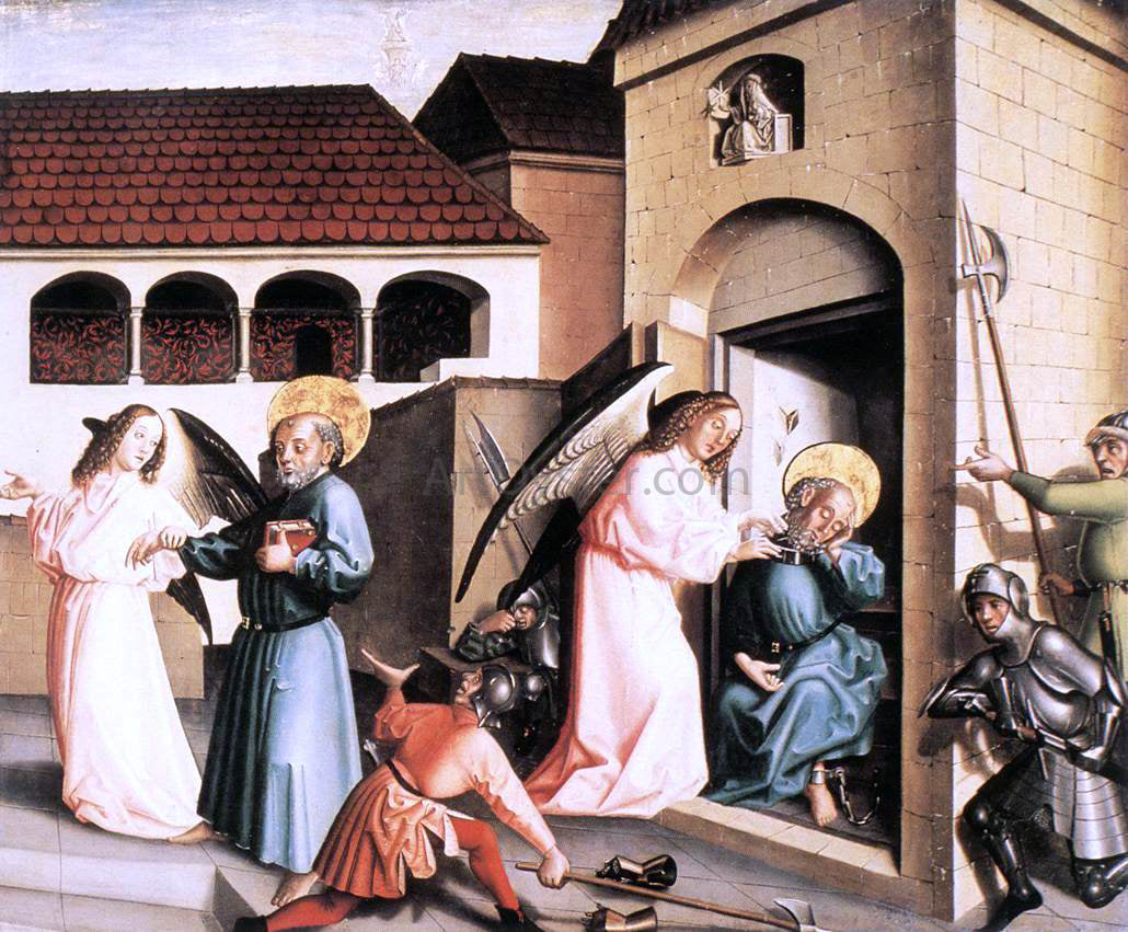 Konrad Witz The Liberation of St Peter - Canvas Print